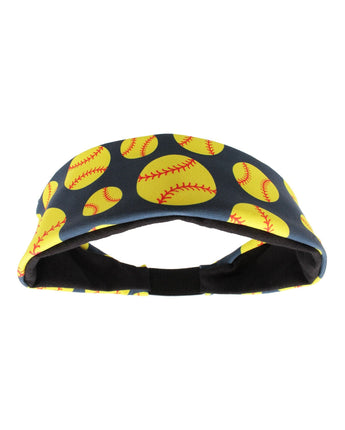 MadSportsStuff headband Navy / One Size Crazy Softball Headband with Softball Logos