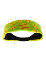 MadSportsStuff headband Neon Green / One Size Crazy Softball Headband with Softball Logos