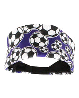 MadSportsStuff headband Purple/Black / One Size Crazy Soccer Headband with Soccer Ball Logos