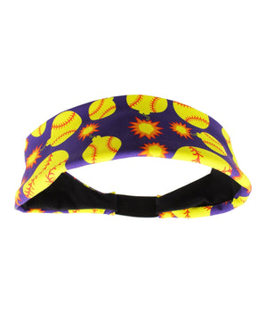 MadSportsStuff headband Purple / One Size Softball Bomber Headband with Softball Bomb Logos
