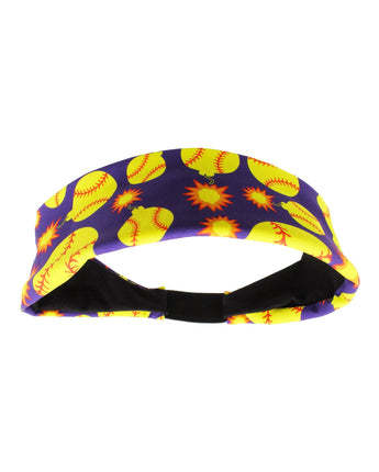 MadSportsStuff headband Purple / One Size Softball Bomber Headband with Softball Bomb Logos
