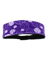 MadSportsStuff headband Purple/White / One Size Crazy Volleyball Logo Headband