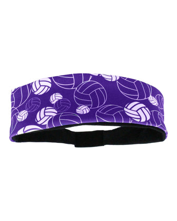 MadSportsStuff headband Purple/White / One Size Crazy Volleyball Logo Headband