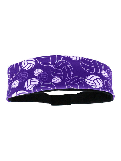 MadSportsStuff headband Purple/White / One Size Crazy Volleyball Logo Headband
