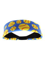MadSportsStuff headband Royal / One Size Crazy Softball Headband with Softball Logos