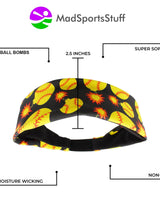 MadSportsStuff headband Softball Bomber Headband with Softball Bomb Logos