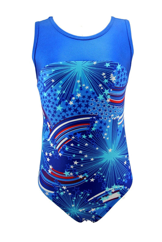 MadSportsStuff leotard Girls Gymnastics Leotard - Kids Youth Teen Sizes Multiple Prints