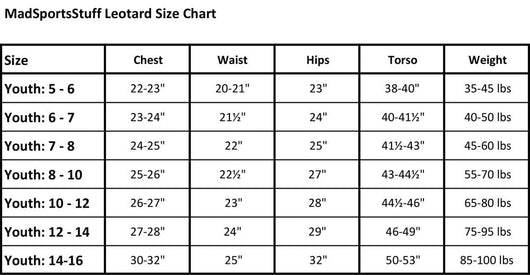 MadSportsStuff leotard Girls Gymnastics Leotard - Kids Youth Teen Sizes Multiple Prints