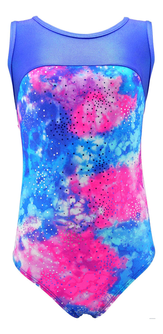 MadSportsStuff leotard Princess Tie Dye / Youth 8-10 Girls Gymnastics Leotard - Kids Youth Teen Sizes Multiple Prints