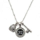 MadSportsStuff necklace #32 / One Size Custom Player Jersey ID Softball Necklace Multiple Numbers