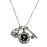MadSportsStuff necklace #7 / One Size Custom Player Jersey ID Softball Necklace Multiple Numbers