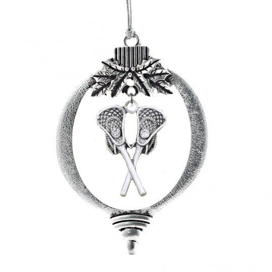 MadSportsStuff ornament Christmas Lacrosse Ornament with Lacrosse Sticks