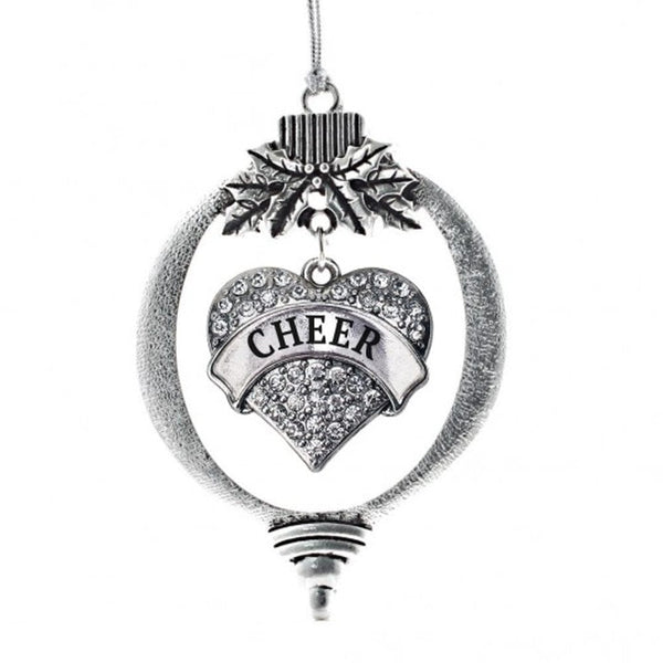 MadSportsStuff ornament Christmas Ornament with Crystal Cheer Heart charm