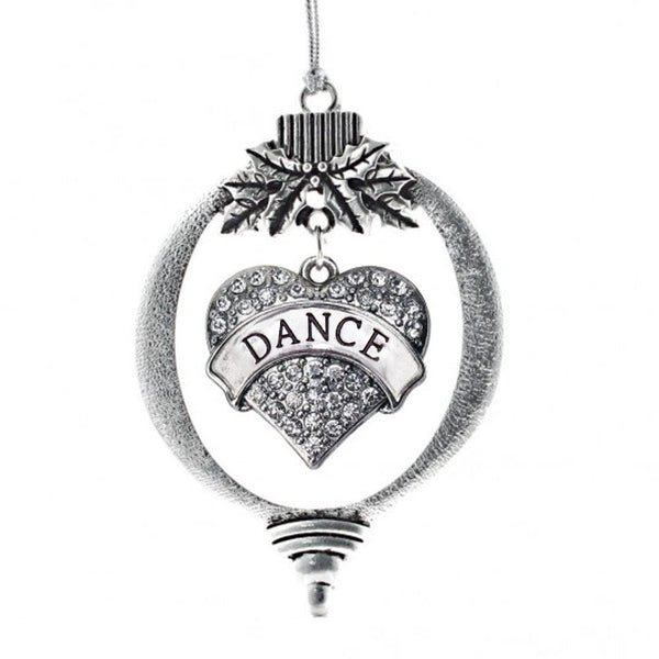 MadSportsStuff ornament Christmas Ornament with Crystal Dance Heart charm