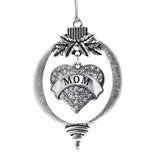 MadSportsStuff ornament Mom Christmas Ornament with Crystal Heart Charm