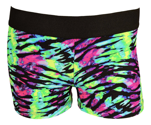 MadSportsStuff shorts Aqua Tie Dye / Large 3 Inch Womens Spandex Shorts from Pro Line