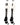 MadSportsStuff socks #01 / Large Player Id Jersey Number Socks Over the Calf Length White Black