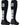 MadSportsStuff socks #02 / Large Player Id Jersey Number Socks Over the Calf Length Black White