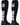 MadSportsStuff socks #06 / Large Player Id Jersey Number Socks Over the Calf Length Black White