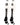 MadSportsStuff socks #06 / Large Player Id Jersey Number Socks Over the Calf Length White Black