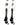 MadSportsStuff socks #07 / Large Player Id Jersey Number Socks Over the Calf Length White Black