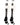 MadSportsStuff socks #08 / Large Player Id Jersey Number Socks Over the Calf Length White Black