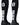 MadSportsStuff socks #08 / Small Player Id Jersey Number Socks Over the Calf Length Black White