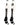 MadSportsStuff socks #10 / Large Player Id Jersey Number Socks Over the Calf Length White Black