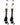 MadSportsStuff socks #17 / Large Player Id Jersey Number Socks Over the Calf Length White Black