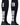 MadSportsStuff socks #19 / Small Player Id Jersey Number Socks Over the Calf Length Black White