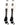MadSportsStuff socks #23 / Large Player Id Jersey Number Socks Over the Calf Length White Black