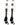 MadSportsStuff socks #28 / Large Player Id Jersey Number Socks Over the Calf Length White Black