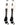 MadSportsStuff socks #31 / Large Player Id Jersey Number Socks Over the Calf Length White Black