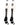 MadSportsStuff socks #33 / Large Player Id Jersey Number Socks Over the Calf Length White Black