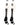 MadSportsStuff socks #35 / Large Player Id Jersey Number Socks Over the Calf Length White Black