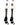MadSportsStuff socks #36 / Large Player Id Jersey Number Socks Over the Calf Length White Black