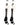 MadSportsStuff socks #37 / Large Player Id Jersey Number Socks Over the Calf Length White Black