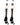 MadSportsStuff socks #39 / Large Player Id Jersey Number Socks Over the Calf Length White Black