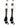 MadSportsStuff socks #40 / Large Player Id Jersey Number Socks Over the Calf Length White Black