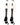 MadSportsStuff socks #41 / Large Player Id Jersey Number Socks Over the Calf Length White Black