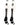 MadSportsStuff socks #43 / Large Player Id Jersey Number Socks Over the Calf Length White Black