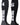 MadSportsStuff socks #46 / Small Player Id Jersey Number Socks Over the Calf Length Black White