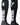 MadSportsStuff socks #47 / Medium Player Id Jersey Number Socks Over the Calf Length Black White
