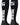 MadSportsStuff socks #65 / Small Player Id Jersey Number Socks Over the Calf Length Black White