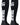 MadSportsStuff socks #66 / Small Player Id Jersey Number Socks Over the Calf Length Black White