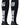 MadSportsStuff socks #68 / Large Player Id Jersey Number Socks Over the Calf Length Black White