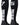 MadSportsStuff socks #75 / Small Player Id Jersey Number Socks Over the Calf Length Black White