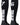 MadSportsStuff socks #76 / Large Player Id Jersey Number Socks Over the Calf Length Black White