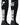 MadSportsStuff socks #76 / Small Player Id Jersey Number Socks Over the Calf Length Black White