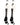 MadSportsStuff socks #77 / Large Player Id Jersey Number Socks Over the Calf Length White Black